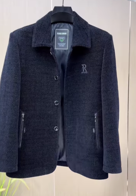 Men's classic woolen suit jacket