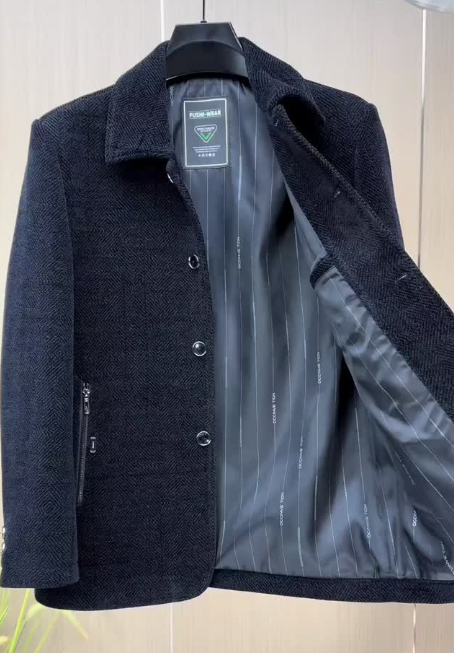 Men's classic woolen suit jacket