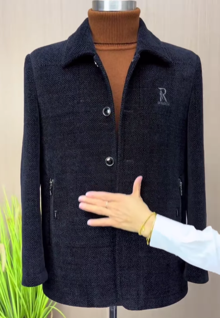 Men's classic woolen suit jacket