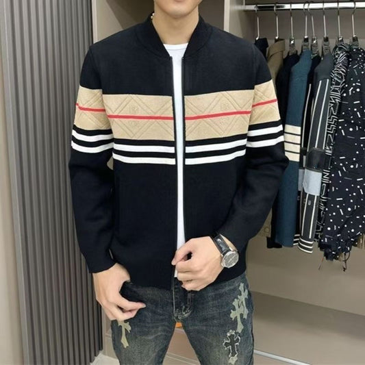 Men's casual and comfortable knitted jacket