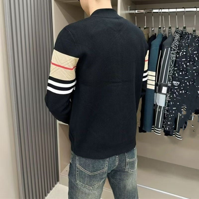 Men's casual and comfortable knitted jacket