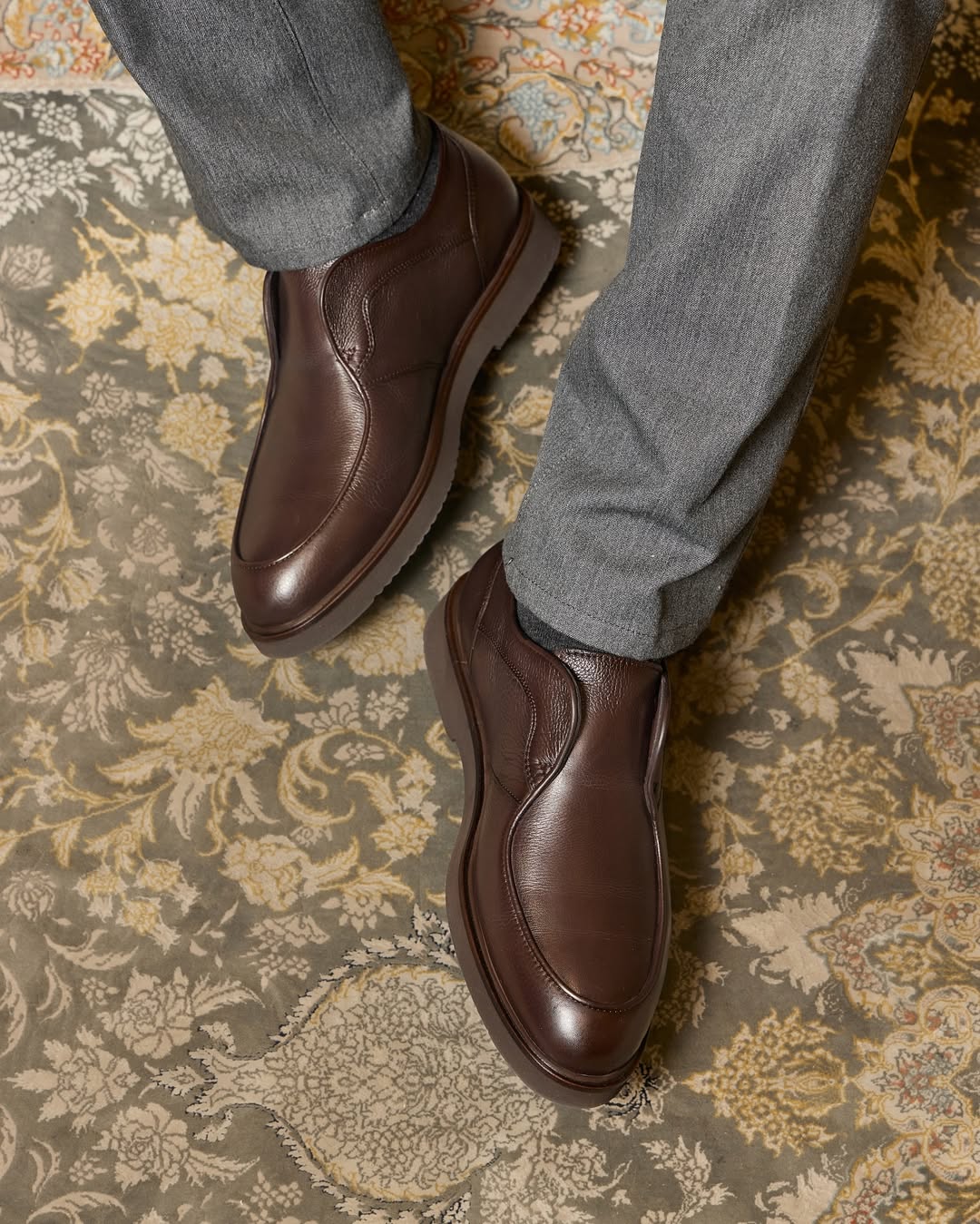 Men's premium leather slip-on shoes