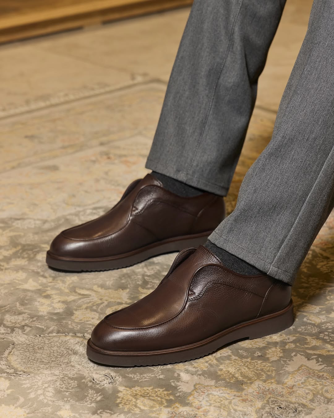 Men's premium leather slip-on shoes