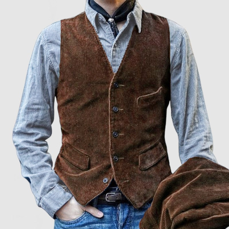 Men's corduroy vest