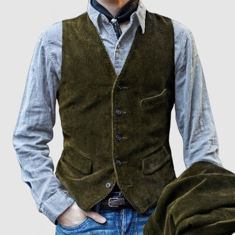 Men's corduroy vest