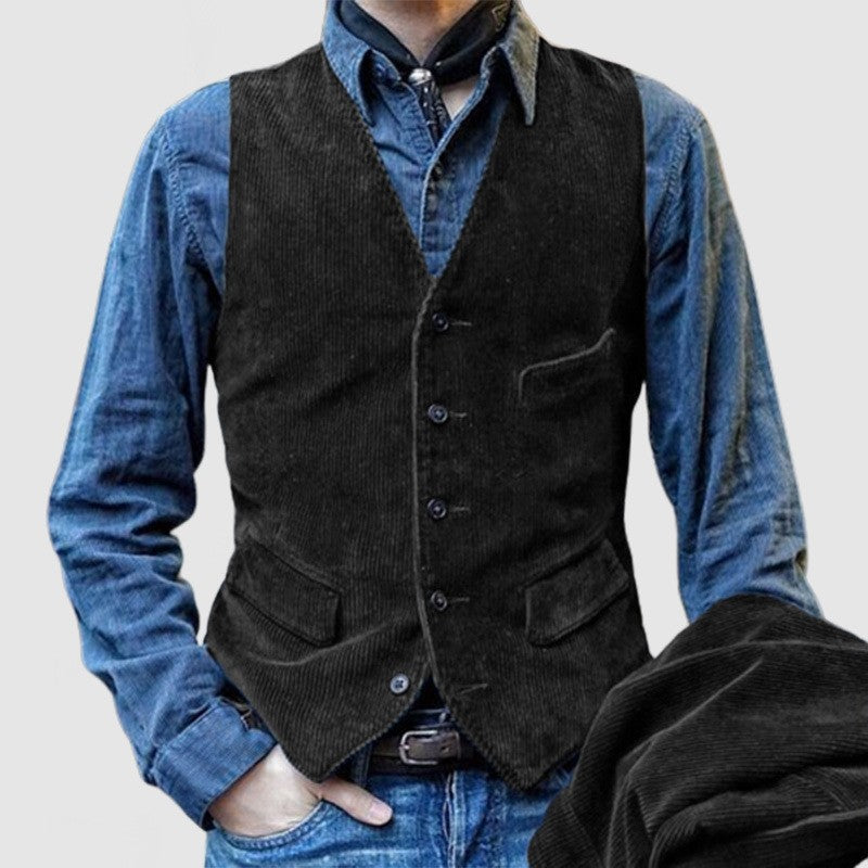 Men's corduroy vest
