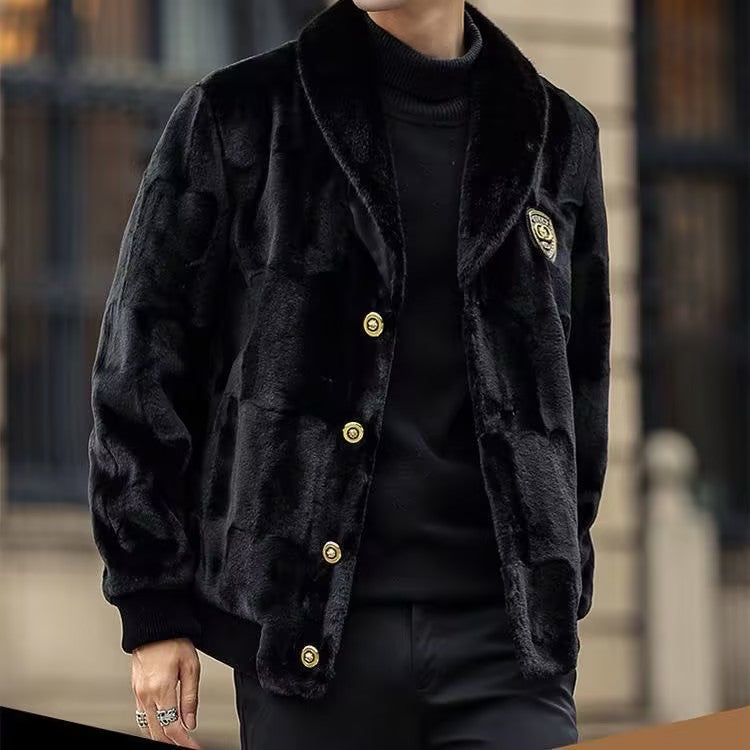 Men's Faux Fur Warm Jacket