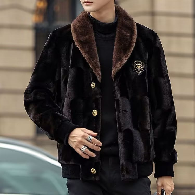 Men's Faux Fur Warm Jacket
