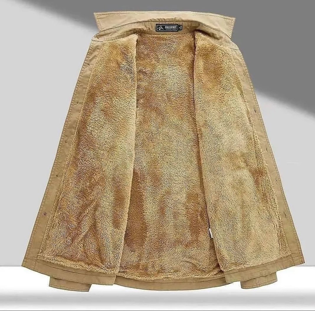 Men's casual fleece warm jacket