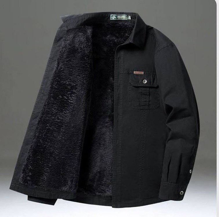 Men's casual fleece warm jacket