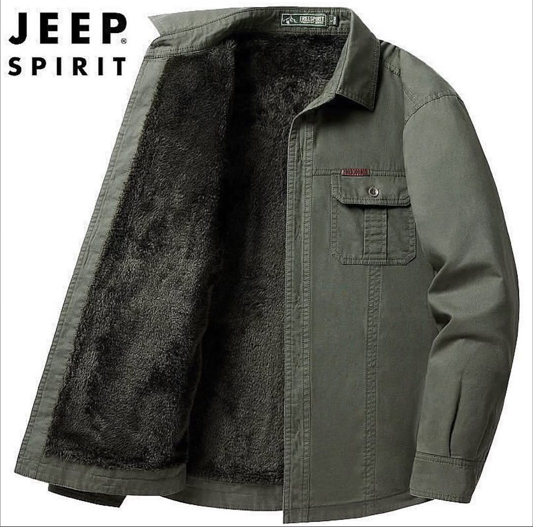 Men's casual fleece warm jacket