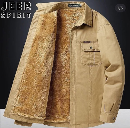 Men's casual fleece warm jacket