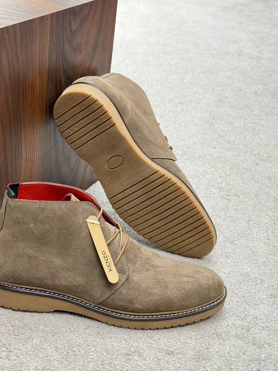 Suede casual high-top men's shoes