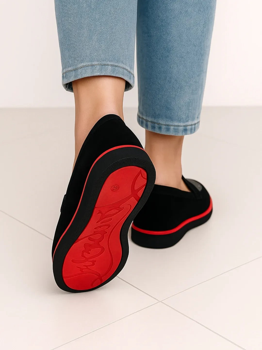 Men's Red Sole Slip-On Loafers