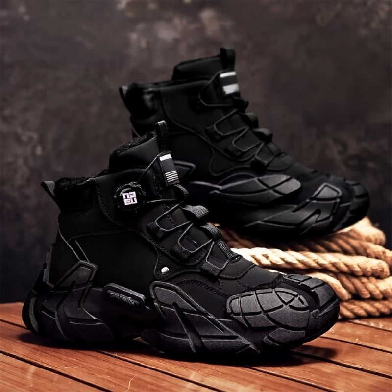 Men's Rotary Buckle Non-slip Ankle Boots