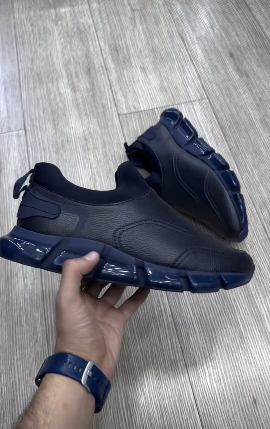 Men's leather air-cushioned shoes