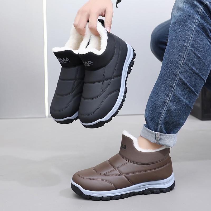 Men's fleece-lined snow boots