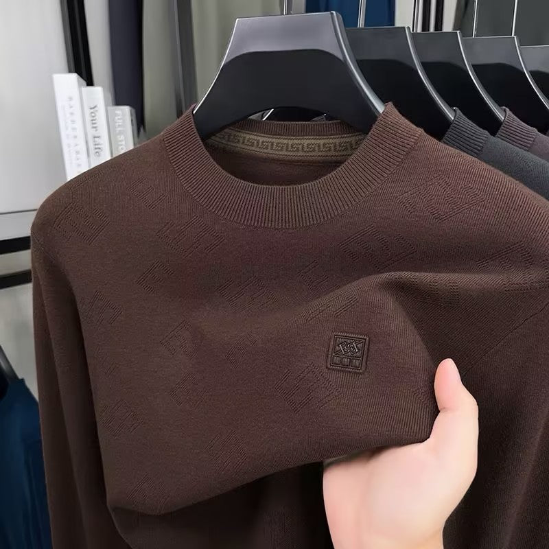 Men's Crew Neck Knitted Long Sleeve