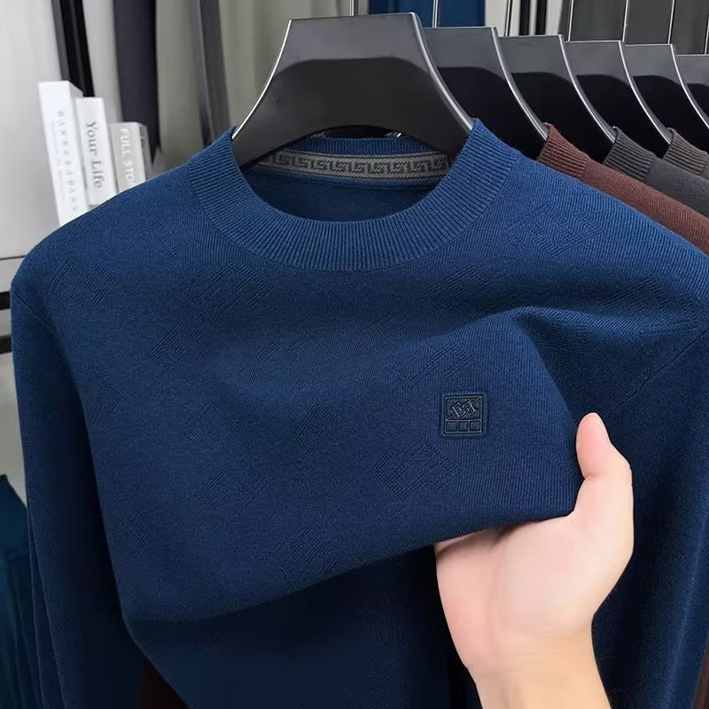 Men's Crew Neck Knitted Long Sleeve