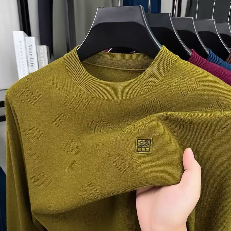 Men's Crew Neck Knitted Long Sleeve