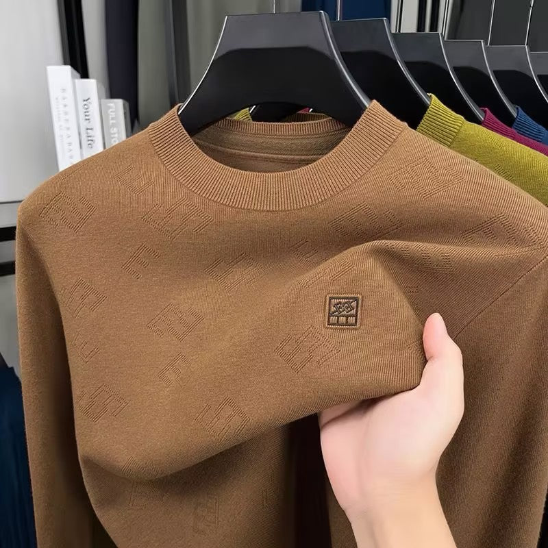 Men's Crew Neck Knitted Long Sleeve