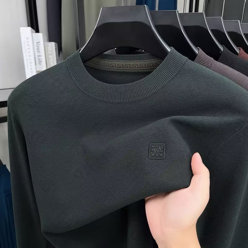 Men's Crew Neck Knitted Long Sleeve