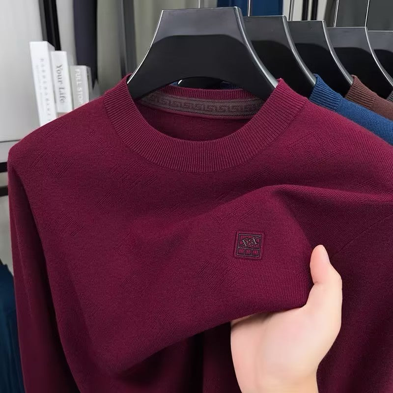 Men's Crew Neck Knitted Long Sleeve