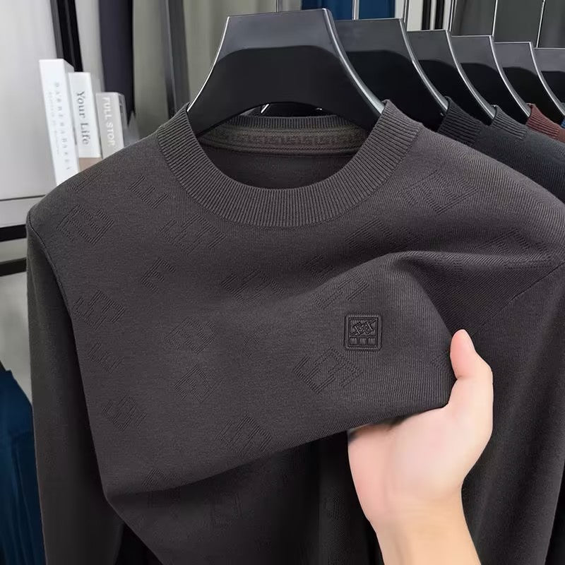 Men's Crew Neck Knitted Long Sleeve