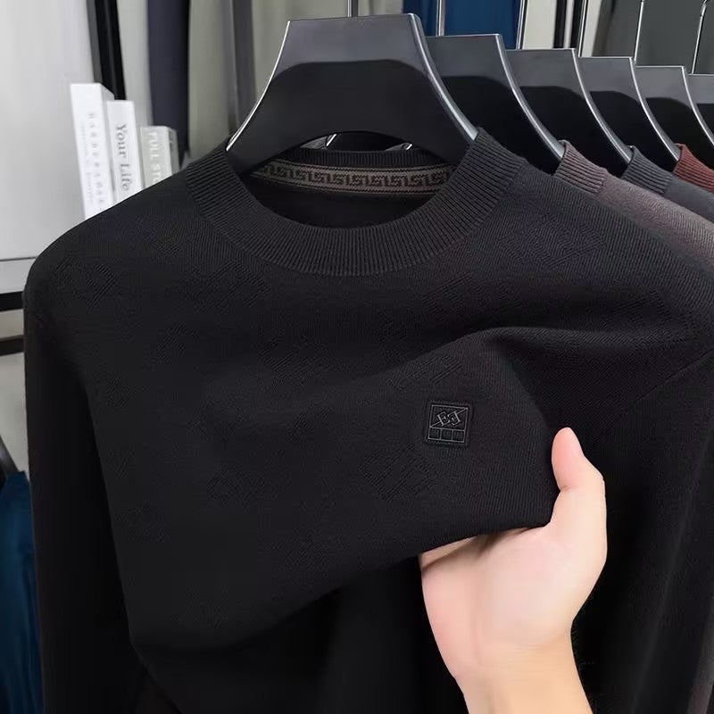 Men's Crew Neck Knitted Long Sleeve