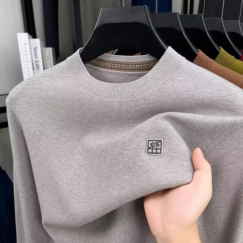 Men's Crew Neck Knitted Long Sleeve