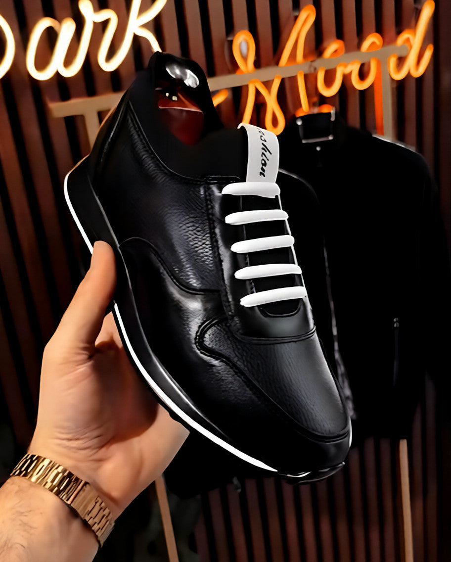 Men's quality leather slip-on shoes