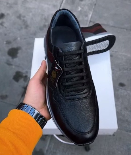 Men's quality leather slip-on sneakers