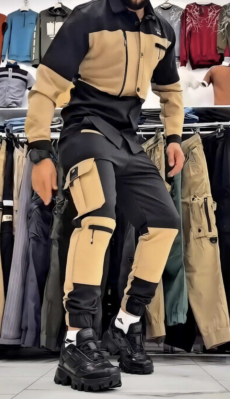 Men's durable multi-pocket cargo pants