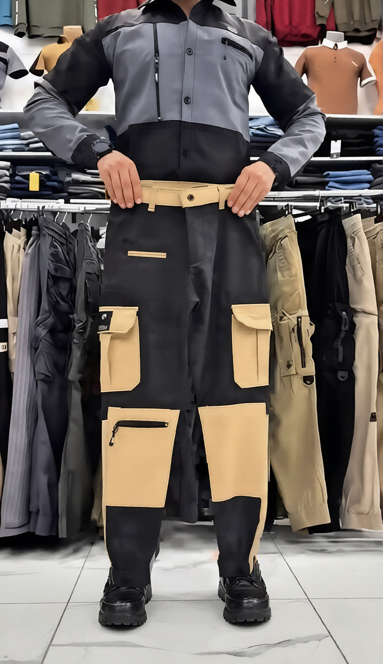 Men's durable multi-pocket cargo pants