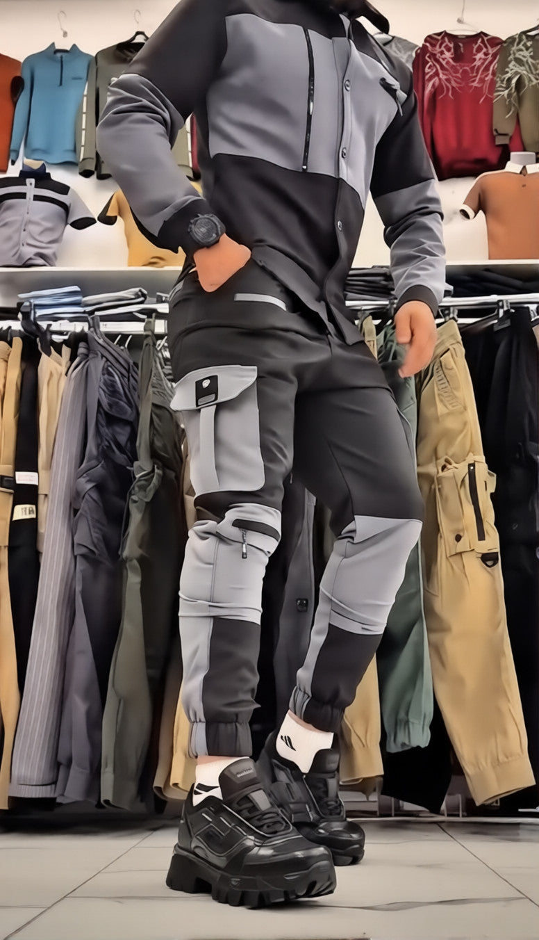 Men's durable multi-pocket cargo pants