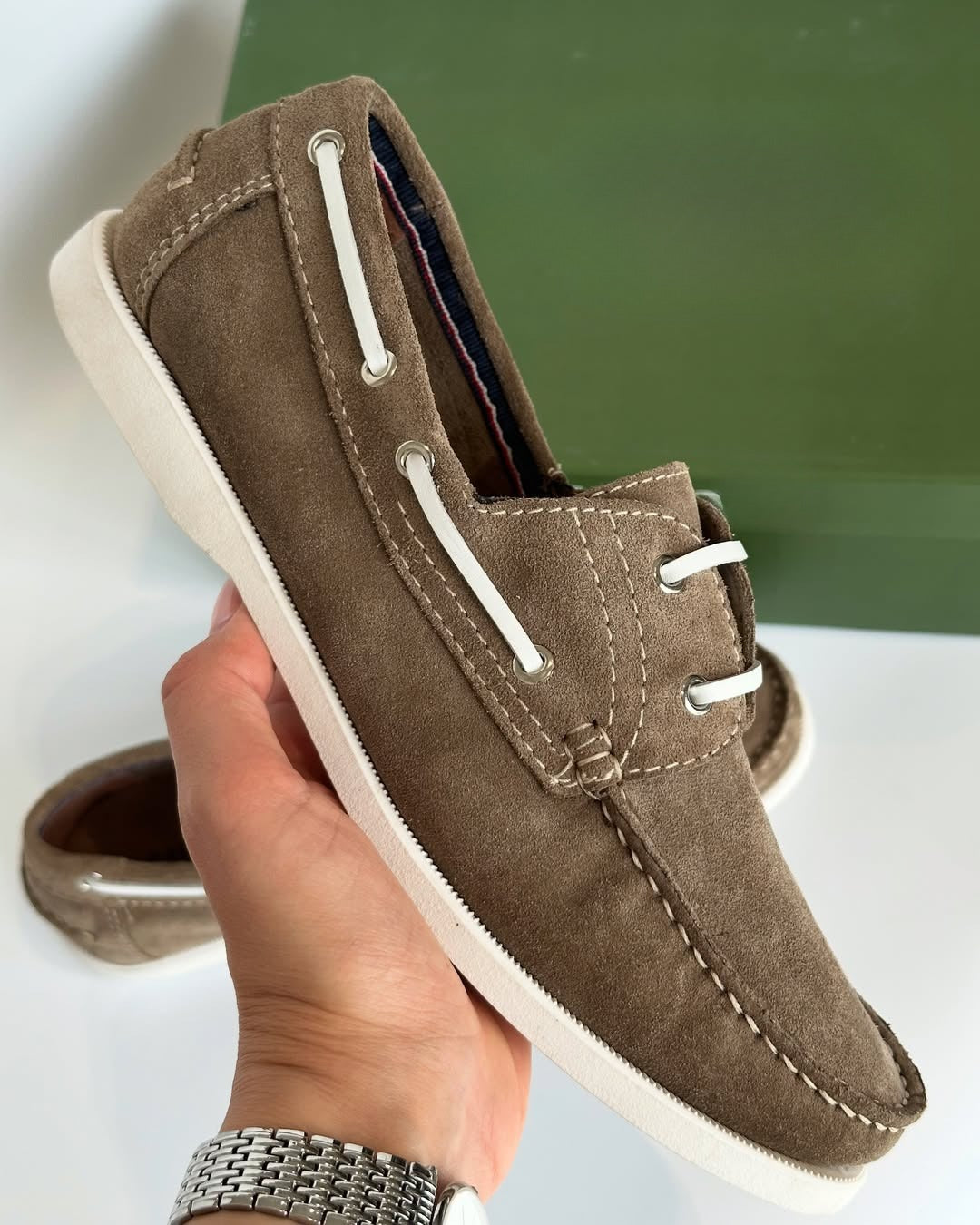 Men's casual suede slip-on shoes