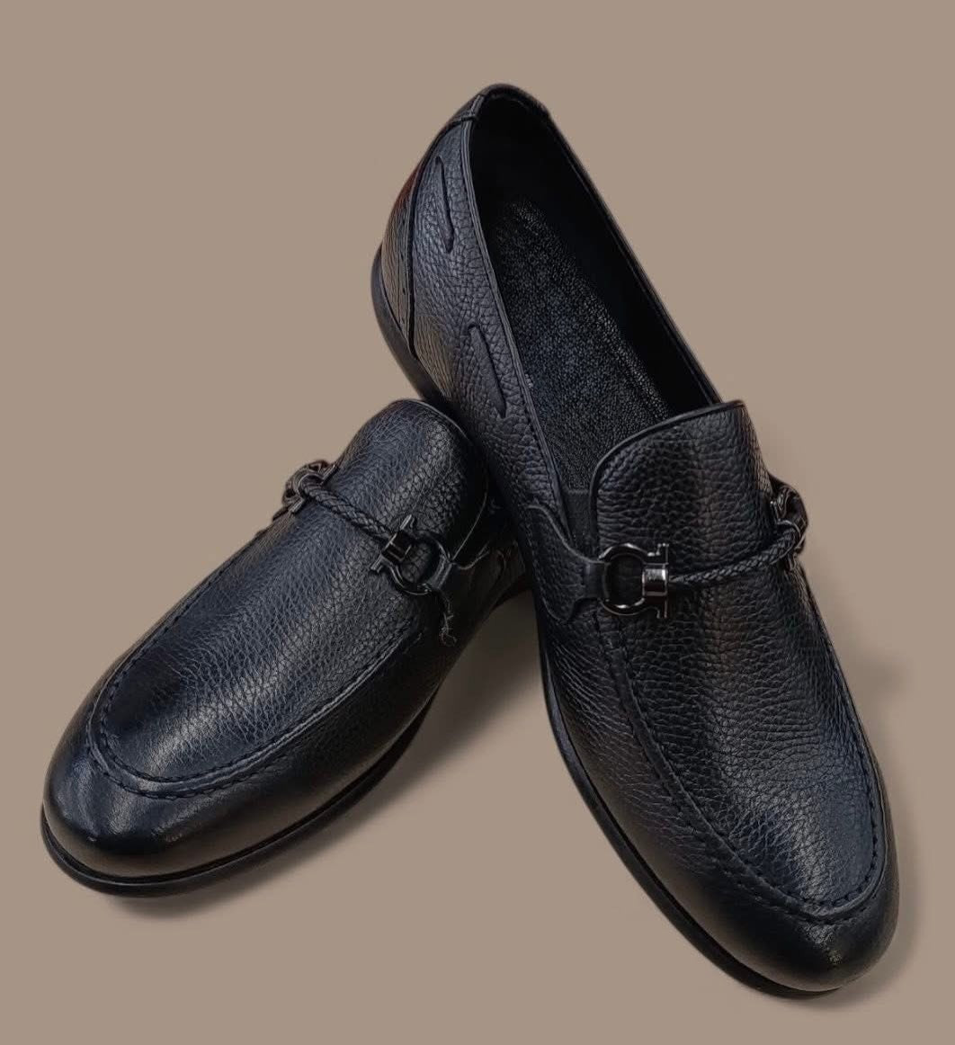 Men's soft leather slip-on loafers