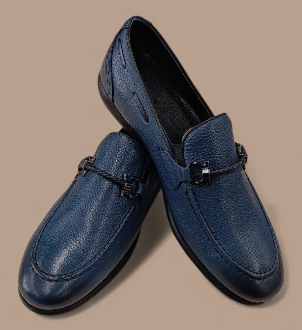 Men's soft leather slip-on loafers