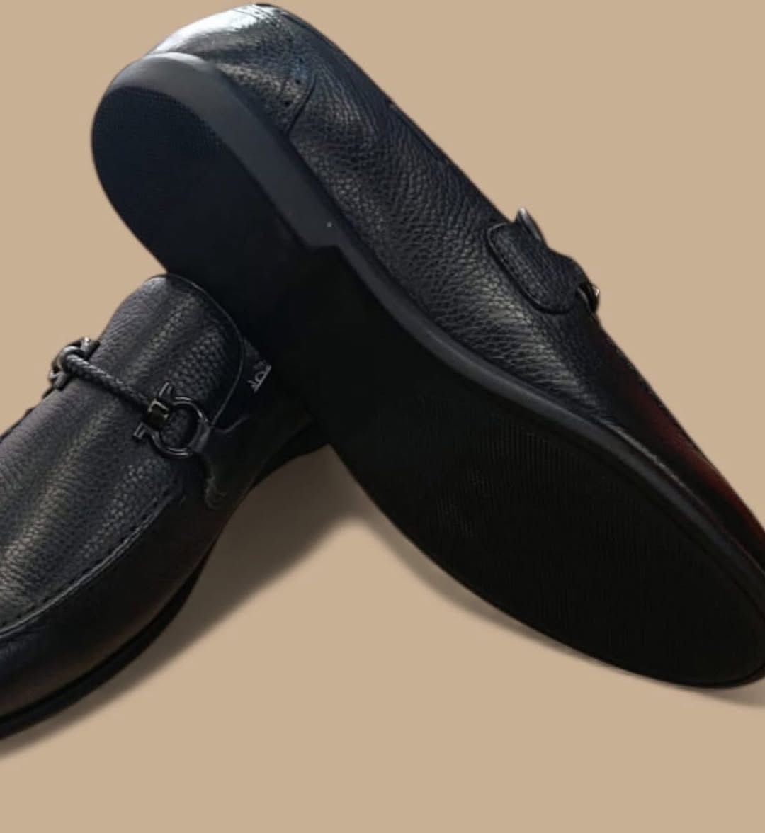 Men's soft leather slip-on loafers
