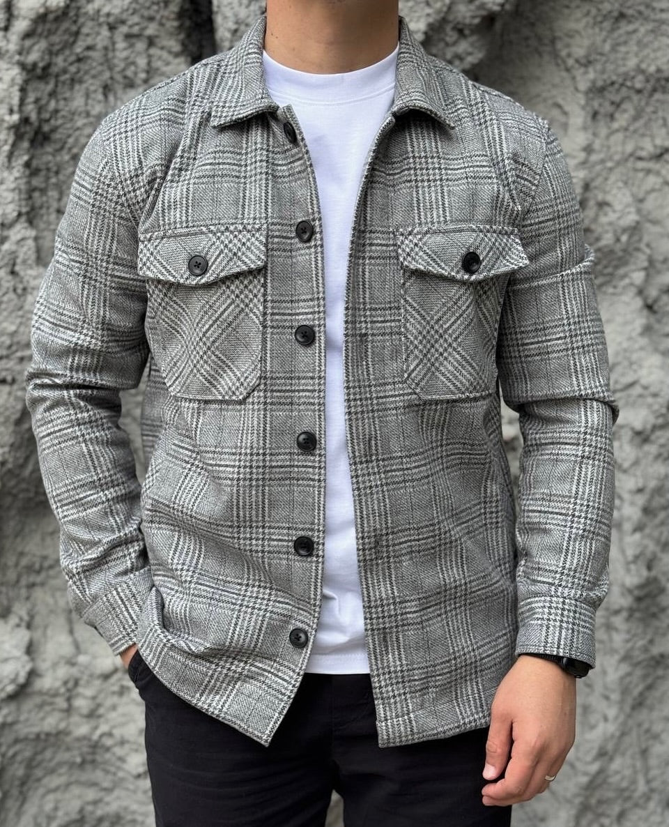 Men's classic versatile thick shirt jacket