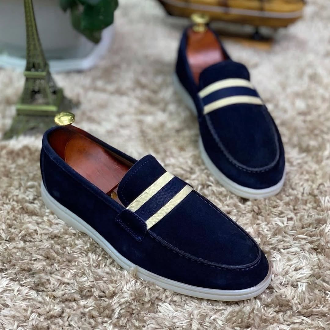 Men's suede slip-on comfort shoes