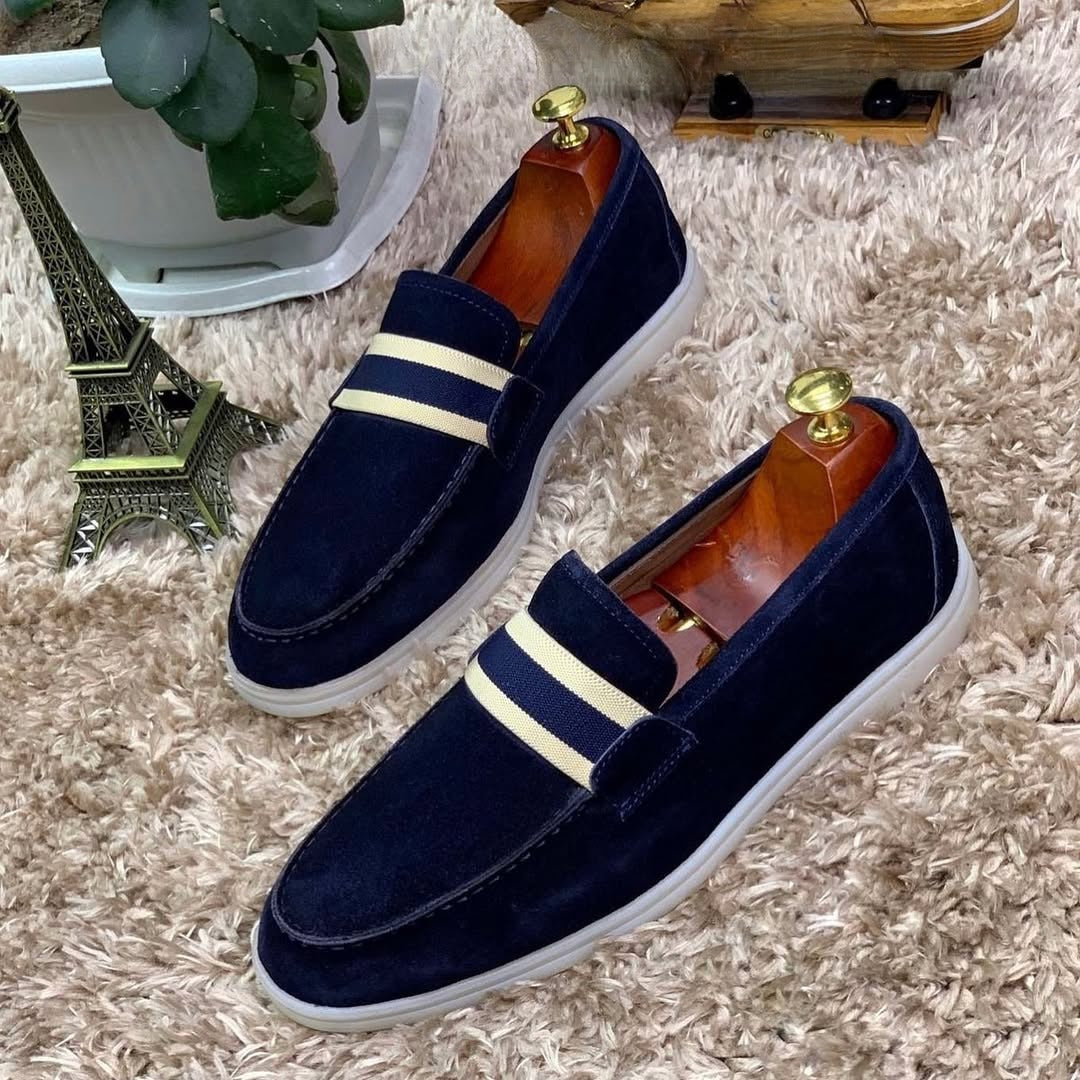Men's suede slip-on comfort shoes