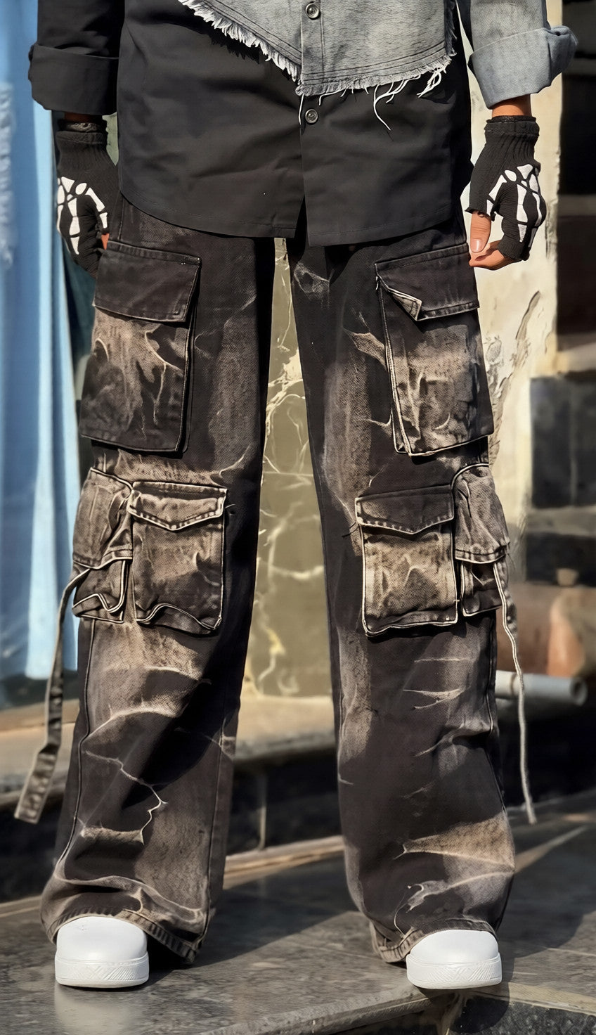 Men's multi-pocket cargo pants