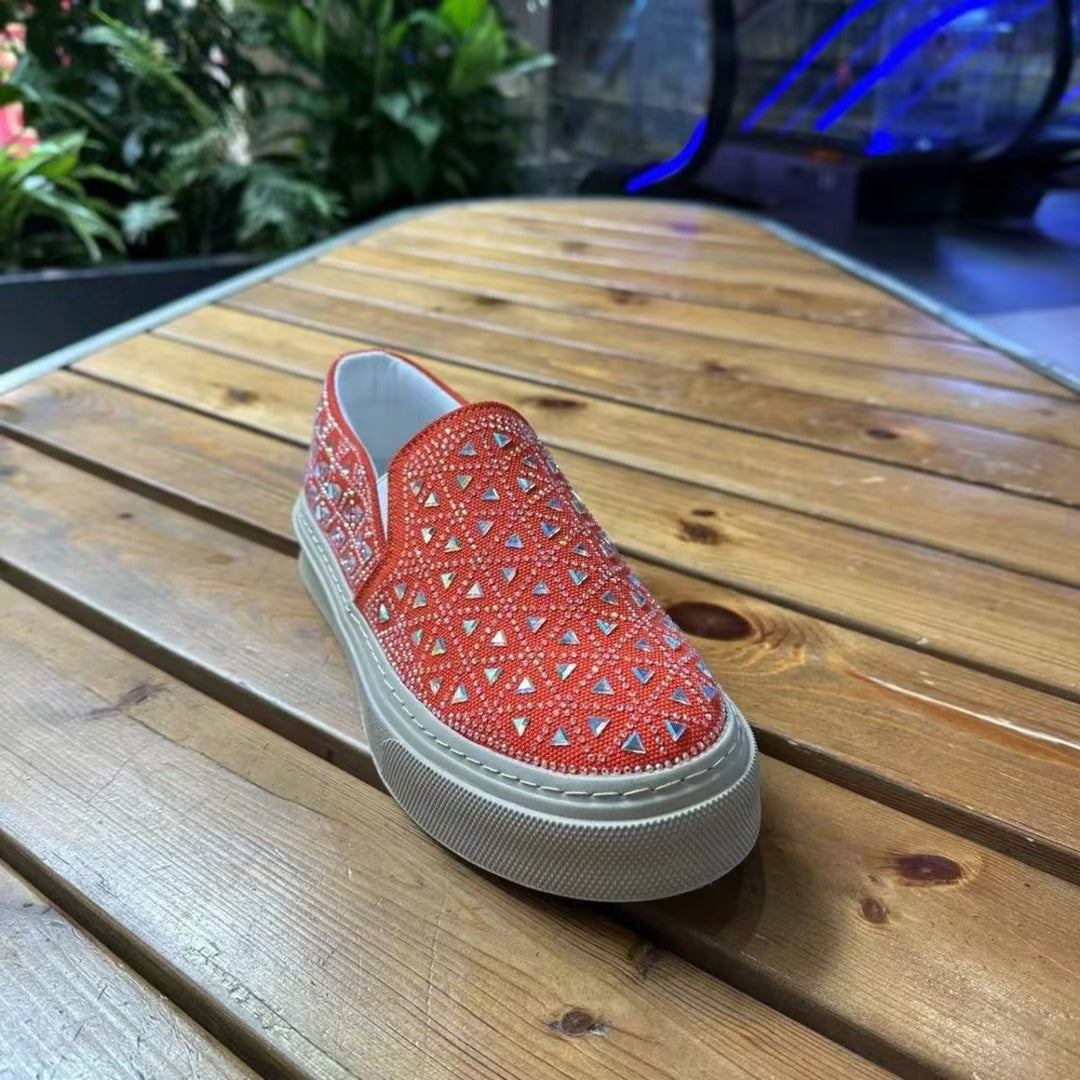 Men's Rhinestone Slip-on Comfort Shoes