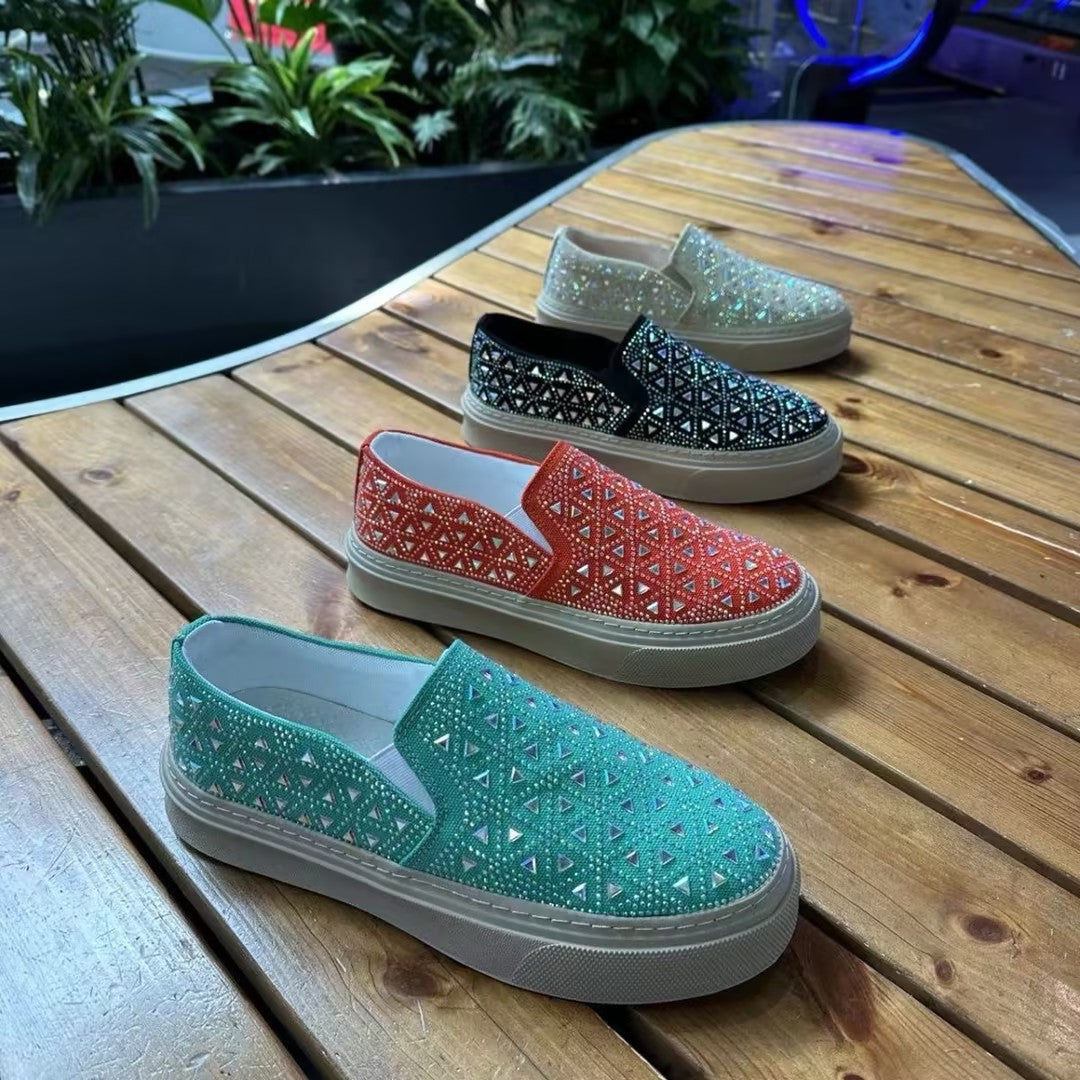 Men's Rhinestone Slip-on Comfort Shoes