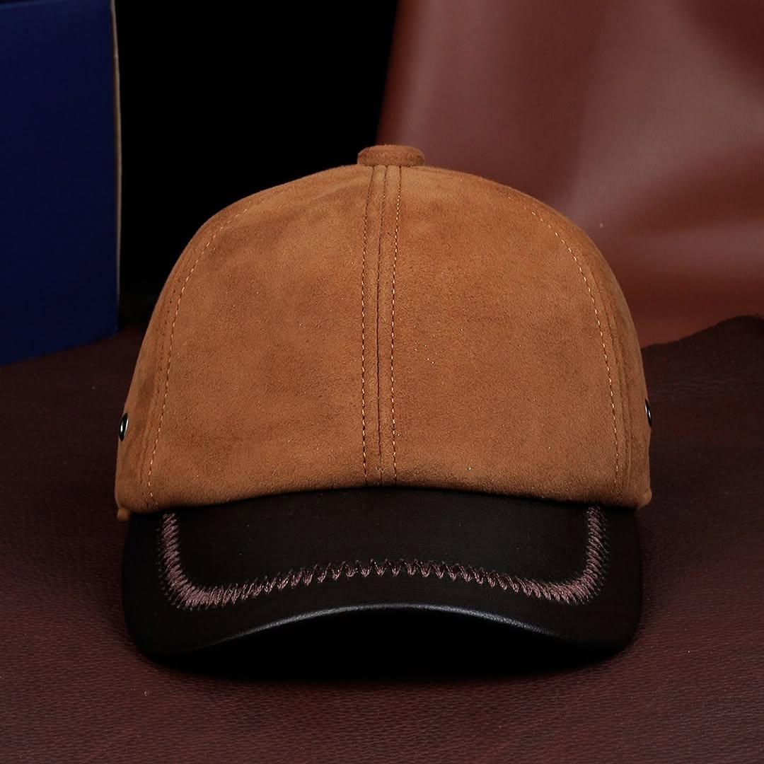 Genuine Leather Luxury Baseball Cap