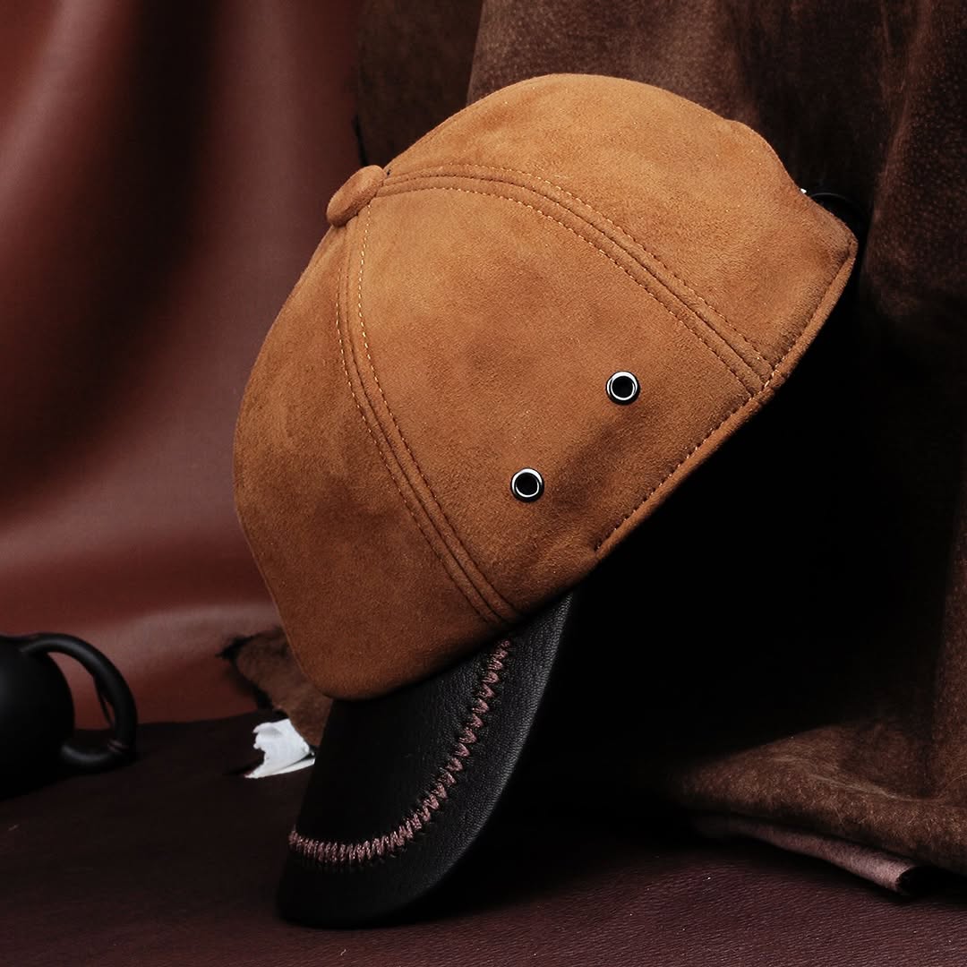 Genuine Leather Luxury Baseball Cap
