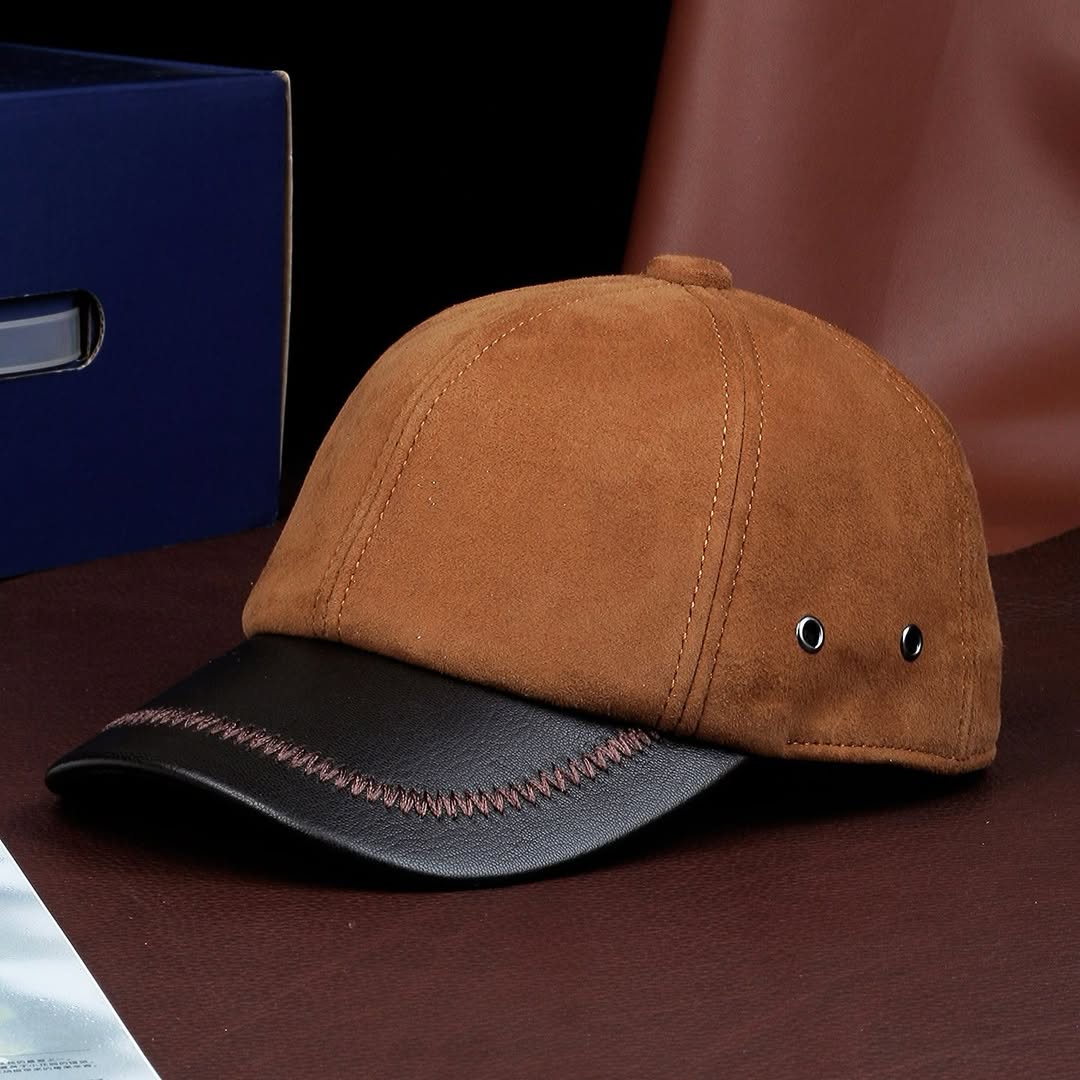 Genuine Leather Luxury Baseball Cap