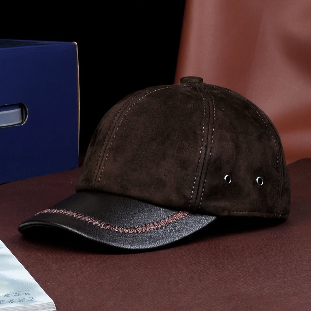 Genuine Leather Luxury Baseball Cap