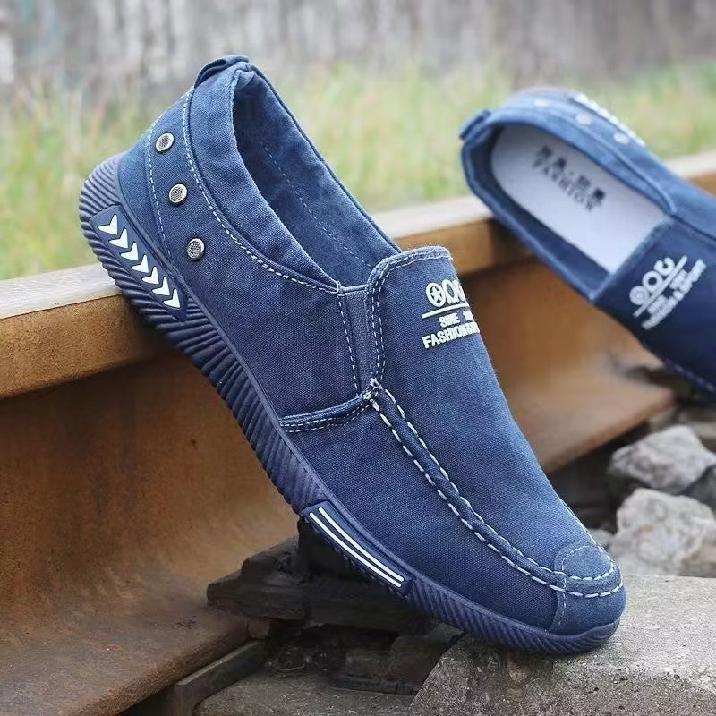 Men's casual canvas slip-on shoes